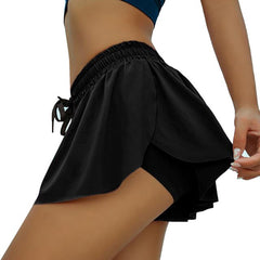 Yoga Shorts Running Cycling Biker Shorts Butt Scrunch Skirt for Women Girls 2 In 1 Marathon Quick Dry Gym Workout Sport Shorts voguable