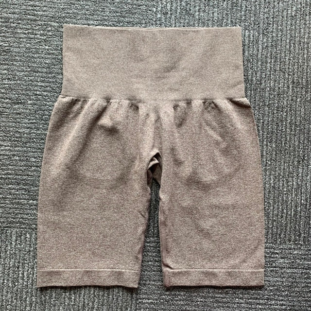 Monster Fitness Elastic Cycling Seamless Yoga Shorts Running Shorts Women Gym Short Slim Fit Shorts Fitness Workout Activewear voguable