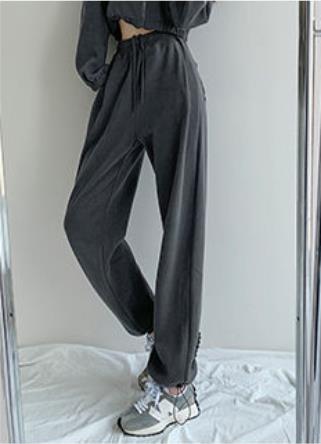 Voguable Women Pants 2021 Spring Gray Sweatpants Women Jogger Fashion Track Pants Women Cotton Trousers for Female Korean Style voguable