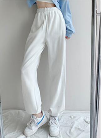 Voguable Women Pants 2021 Spring Gray Sweatpants Women Jogger Fashion Track Pants Women Cotton Trousers for Female Korean Style voguable