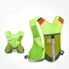 AONIJIE E884 Reflective Hydration Pack Backpack Rucksack Bag Vest Harness Water Bottle Hiking Camping Running Marathon Race voguable