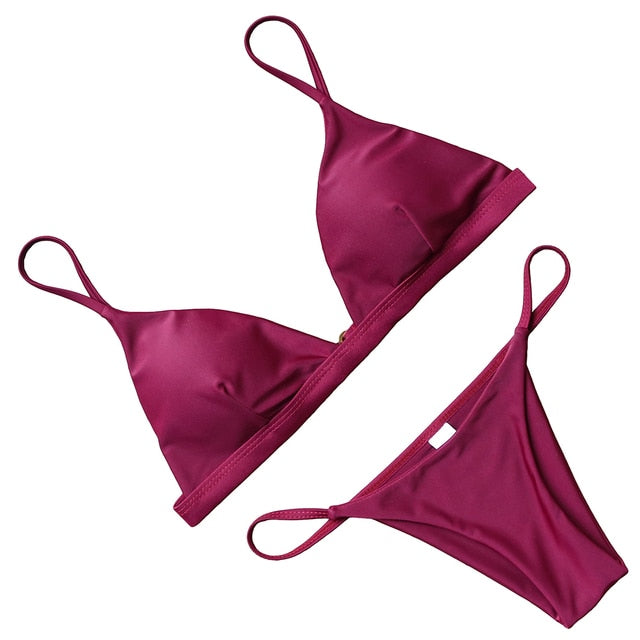 RUUHEE Brazilian Bikini Swimwear Women Swimsuit 2021 Micro Bikini Set Push Up Bathing Suit Beach Wear Maillot De Bain Femme voguable