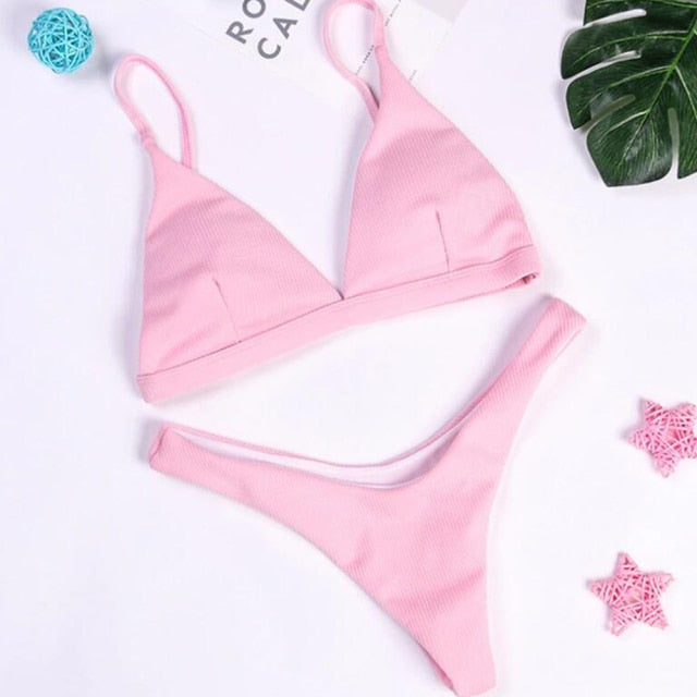 RUUHEE Brazilian Bikini Swimwear Women Swimsuit 2021 Micro Bikini Set Push Up Bathing Suit Beach Wear Maillot De Bain Femme voguable