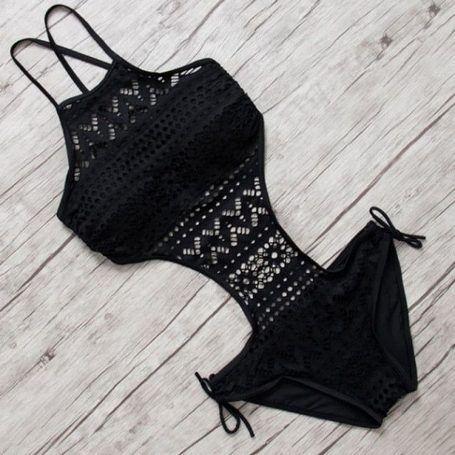 Sexy One Piece Swimsuit Backless Monokini Beach Swimwear Bikini Bathing Suit 2021 Push Up Swimming Suit Bodysuit For Women voguable
