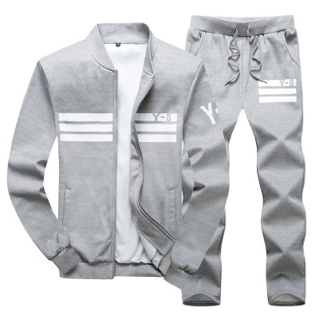 Voguable 2022 Men Running Sets Autumn Sportswear 140KG Sport Suit Sweatshirt Sweatpants Mens Clothing 2 Pieces Sets  Jogging Tracksuit voguable