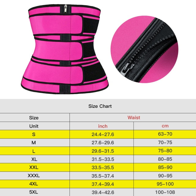 2020 Waist trainer body shaper plus size wasit trainer womens belly control sweat belt waste trainers voguable