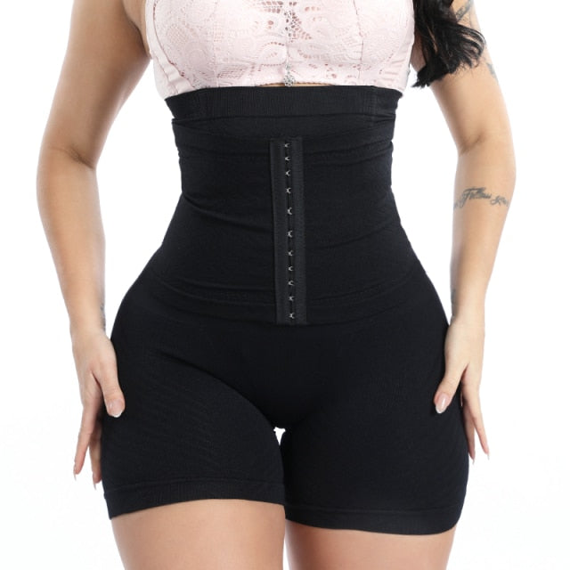 GUUDIA Women Waist Trainer Shapewear Tummy Control Body Shaper Shorts Hi-Waist Butt Lifter Thigh Slimmer Slimming Buckle Panties voguable