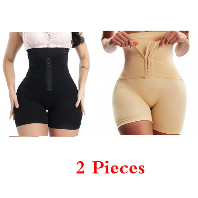 GUUDIA Women Waist Trainer Shapewear Tummy Control Body Shaper Shorts Hi-Waist Butt Lifter Thigh Slimmer Slimming Buckle Panties voguable