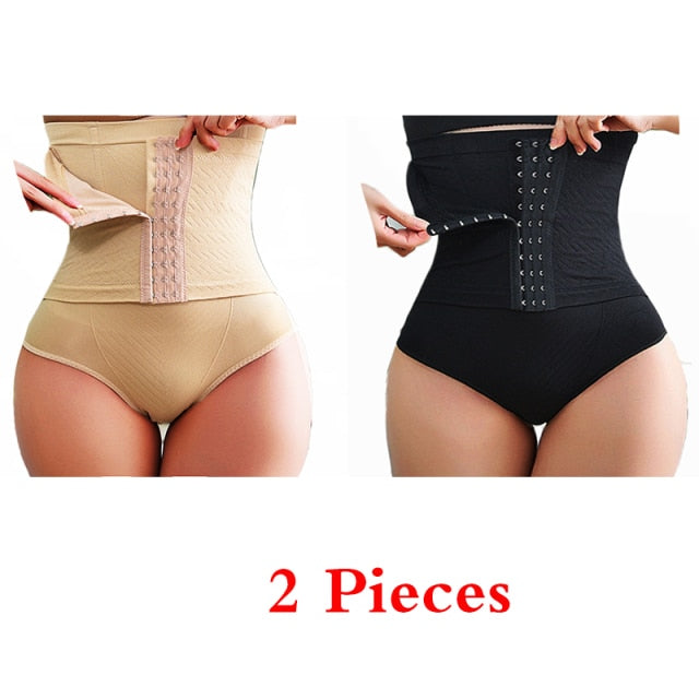 GUUDIA Women Waist Trainer Shapewear Tummy Control Body Shaper Shorts Hi-Waist Butt Lifter Thigh Slimmer Slimming Buckle Panties voguable