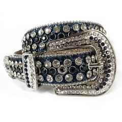 Fashion Luxury Strap Diamond Belt Western Crystal Studded Belt Cowgirl Cowboy Rhinestone Belt For Women Men Jean Cinto De Strass voguable