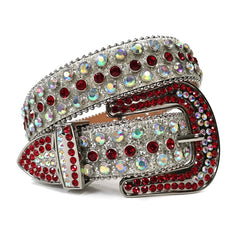 Fashion Luxury Strap Diamond Belt Western Crystal Studded Belt Cowgirl Cowboy Rhinestone Belt For Women Men Jean Cinto De Strass voguable