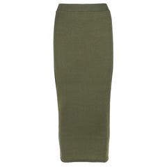 Skinny Brown Black Street Elastic Skirts Party Nitgt Club High Waist Midi Sexy Bodycon Slim Long Skirt Pencil Women Skirts G2310 voguable