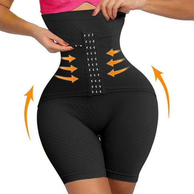 Butt Lifter Body Shaper Panties Firm Belly Tummy Control Shapewear Thigh Slimmer Girdle Shorts with Hook Waist Trainer voguable