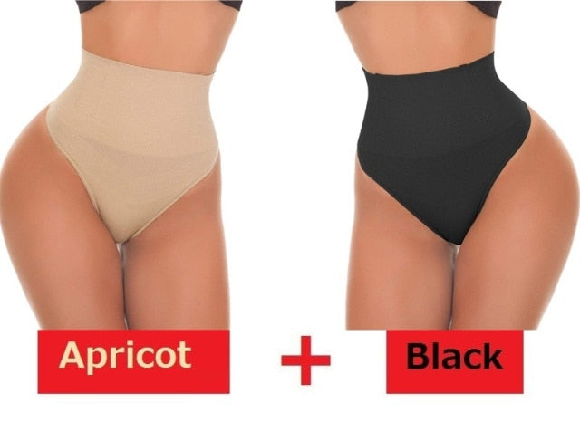 NINGMI Sexy Thong Shapewear Butt Lifter Women High Waist Trainer Tummy Control Panties Knicker Slimming Underwear Cincher Girdle voguable