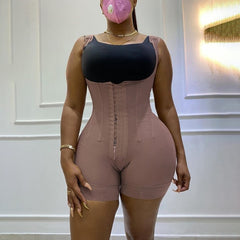 Women's corset Bodyshaper High Compression Garment Abdomen Control Double Bodysuit Waist Trainer Open Bust Fajas voguable