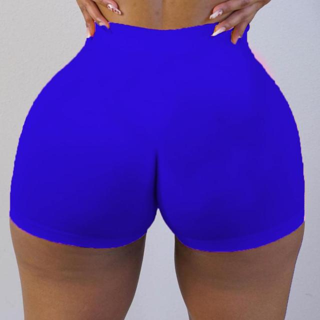 Shorts Fitness Sport High Waist Gym Shorts Women Running Jogging Hot Short Trousers Solid Color Elastic Waist Ladies Bottom voguable