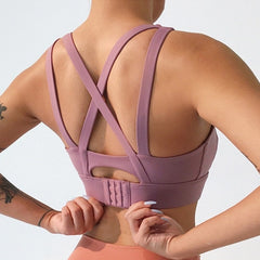 Cloud Hide Sports Bra Women Push Up Underwear Fitness Yoga Tank Crop Top Bras Athletic Vest Gym Shirt Sport Running Sportswear voguable