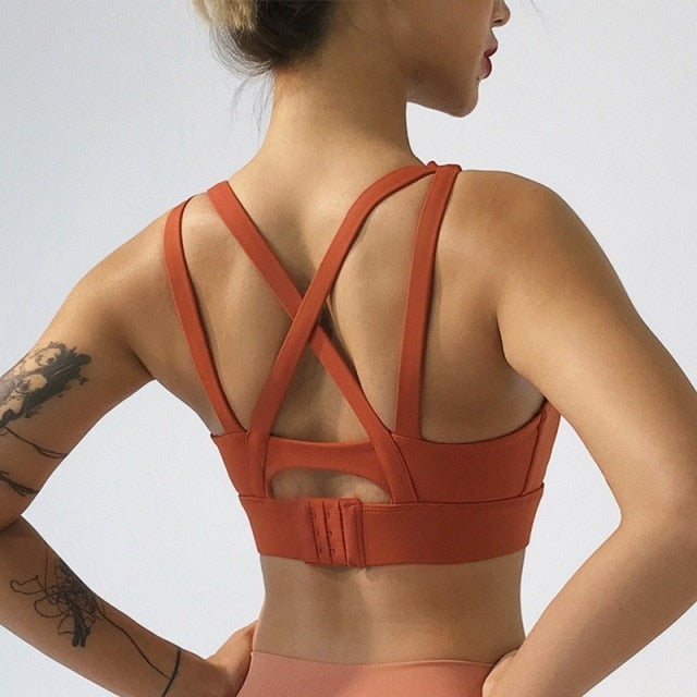 Cloud Hide Sports Bra Women Push Up Underwear Fitness Yoga Tank Crop Top Bras Athletic Vest Gym Shirt Sport Running Sportswear voguable