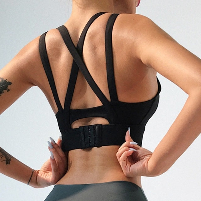 Cloud Hide Sports Bra Women Push Up Underwear Fitness Yoga Tank Crop Top Bras Athletic Vest Gym Shirt Sport Running Sportswear voguable