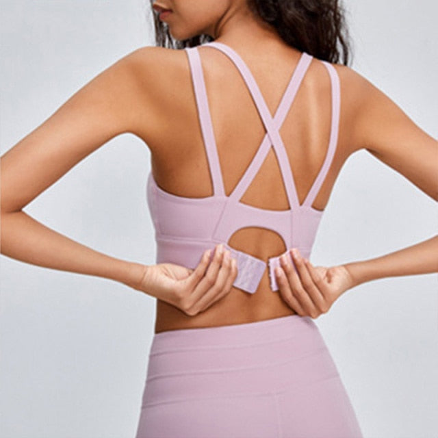 Cloud Hide Sports Bra Women Push Up Underwear Fitness Yoga Tank Crop Top Bras Athletic Vest Gym Shirt Sport Running Sportswear voguable