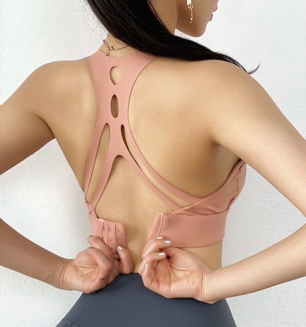Cloud Hide Sports Bra Women Push Up Underwear Fitness Yoga Tank Crop Top Bras Athletic Vest Gym Shirt Sport Running Sportswear voguable