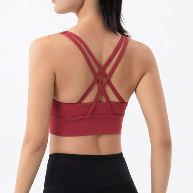 Cloud Hide Sports Bra Women Push Up Underwear Fitness Yoga Tank Crop Top Bras Athletic Vest Gym Shirt Sport Running Sportswear voguable