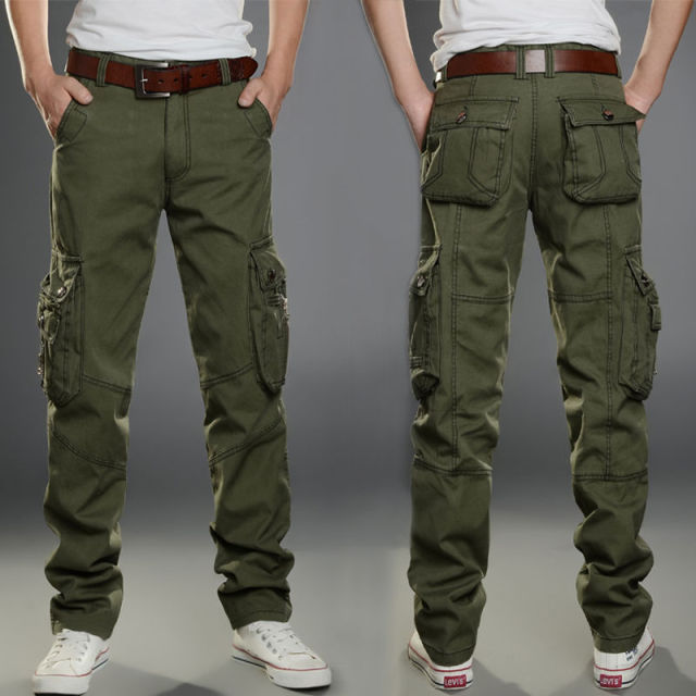 Voguable Multi-Pocket Casual Pants Men Military Tactical Joggers Cargo Pants Men's Outdoor Hiking Trekking Sweatpants Male Hip Hop Bottom voguable