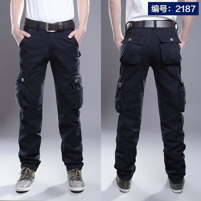 Voguable Multi-Pocket Casual Pants Men Military Tactical Joggers Cargo Pants Men's Outdoor Hiking Trekking Sweatpants Male Hip Hop Bottom voguable