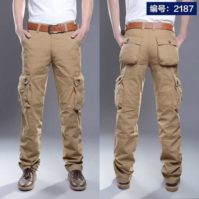 Voguable Multi-Pocket Casual Pants Men Military Tactical Joggers Cargo Pants Men's Outdoor Hiking Trekking Sweatpants Male Hip Hop Bottom voguable