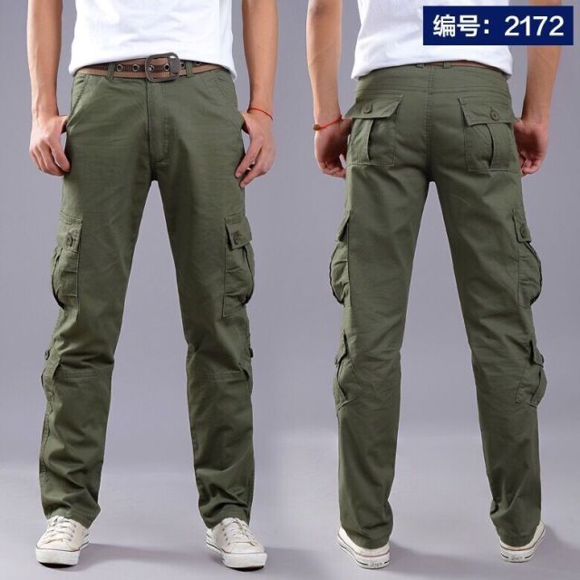 Voguable Multi-Pocket Casual Pants Men Military Tactical Joggers Cargo Pants Men's Outdoor Hiking Trekking Sweatpants Male Hip Hop Bottom voguable