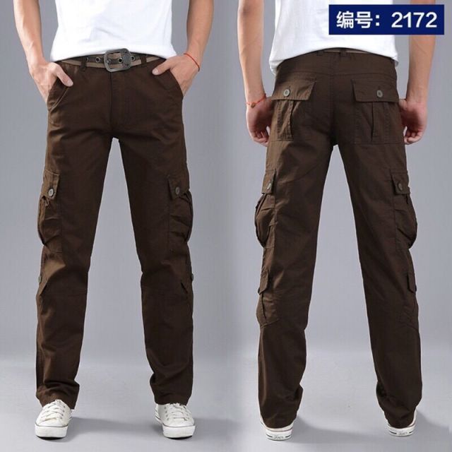 Voguable Multi-Pocket Casual Pants Men Military Tactical Joggers Cargo Pants Men's Outdoor Hiking Trekking Sweatpants Male Hip Hop Bottom voguable
