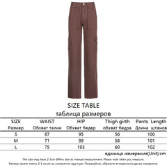 Vintage Baggy Brown Jeans Women Streetwear Loose High Waist Trousers Harajuku Fashion Cotton Denim Sweatpants Cuteandpsycho voguable