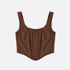 High Quality Corset Top Y2k Women 2021 New Arrivals Lined House of Cb Top Bone Sexy Top Coffee Female Crop Top For Party Club voguable