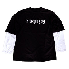 Voguable Long Sleeve Fake Two-piece T Shirt Striped Big Shirts Men Clothing Men Fashion 2020 New Oversized Tees Clothes Tshirt voguable