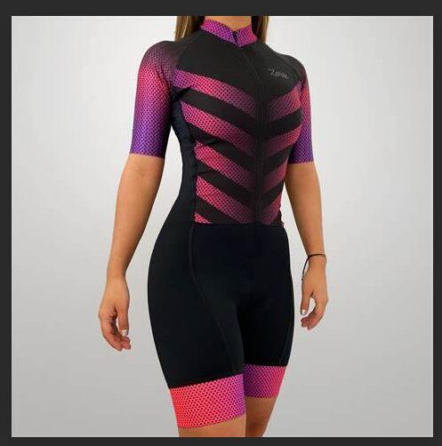2021 style ladies women's sports triathlon cycling jumpsuit 9D pad pro summer suit gel voguable