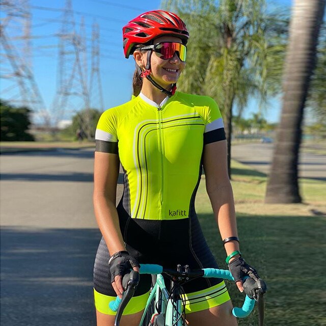 2021 style ladies women's sports triathlon cycling jumpsuit 9D pad pro summer suit gel voguable