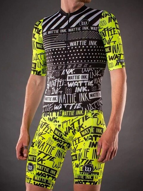 2021 wattie ink triathlon jersey skinsuit cycling mens bicycle sports ciclismo body set splash clothes MTB speed suit jumpsuit voguable
