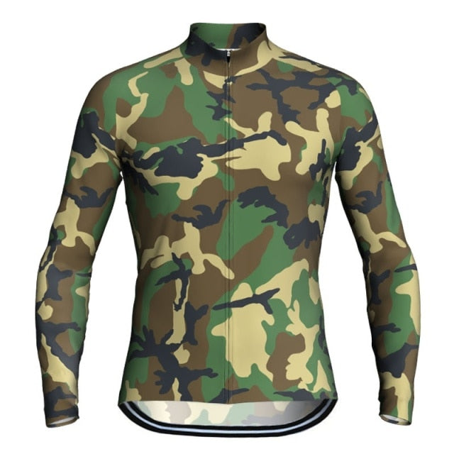 Voguable Men Long Sleeve Cycling Jersey Bicycle Bike Clothing MTB Bib Sports Shirt Team Pro Motocross Mountain Road Tight Top Jacket 2021 voguable