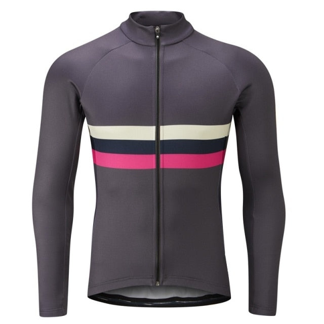 Voguable Men Long Sleeve Cycling Jersey Bicycle Bike Clothing MTB Bib Sports Shirt Team Pro Motocross Mountain Road Tight Top Jacket 2021 voguable