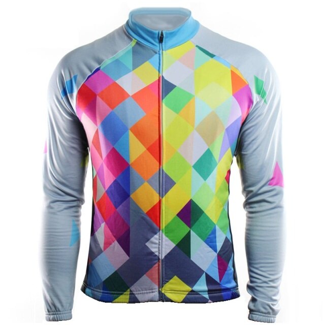 Voguable Men Long Sleeve Cycling Jersey Bicycle Bike Clothing MTB Bib Sports Shirt Team Pro Motocross Mountain Road Tight Top Jacket 2021 voguable