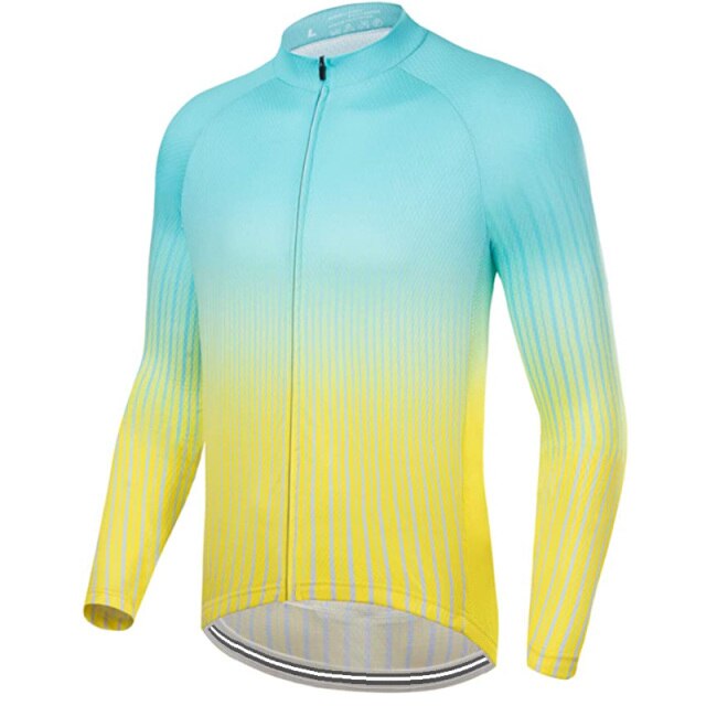 Voguable Men Long Sleeve Cycling Jersey Bicycle Bike Clothing MTB Bib Sports Shirt Team Pro Motocross Mountain Road Tight Top Jacket 2021 voguable