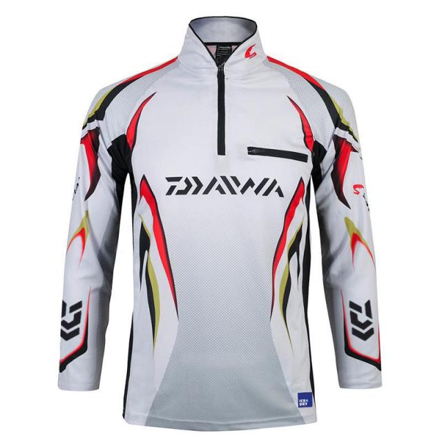 New DAIWA Fishing Clothing Men Long Sleeve Quick Dry Fishing Shirts Outdoor Sports FIshing Clothes Zipper DAWA Fishing Jackets voguable