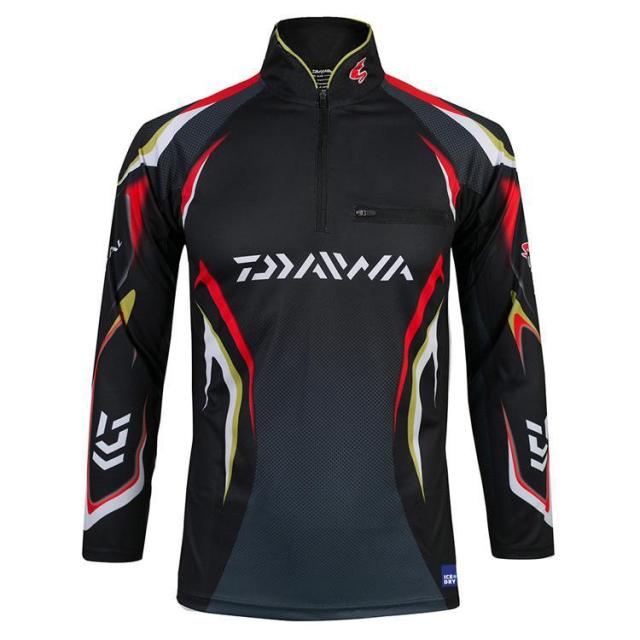 New DAIWA Fishing Clothing Men Long Sleeve Quick Dry Fishing Shirts Outdoor Sports FIshing Clothes Zipper DAWA Fishing Jackets voguable