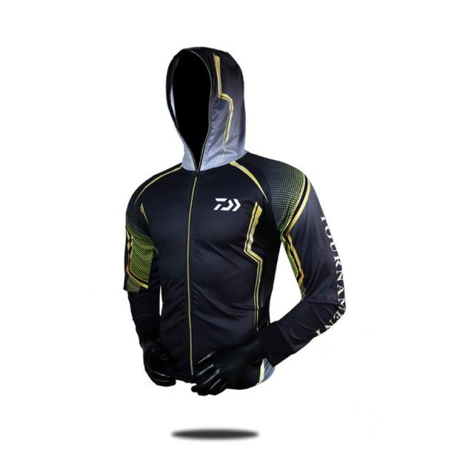 New DAIWA Fishing Clothing Men Long Sleeve Quick Dry Fishing Shirts Outdoor Sports FIshing Clothes Zipper DAWA Fishing Jackets voguable