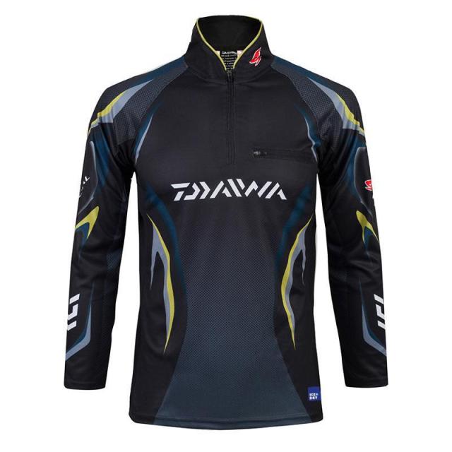 New DAIWA Fishing Clothing Men Long Sleeve Quick Dry Fishing Shirts Outdoor Sports FIshing Clothes Zipper DAWA Fishing Jackets voguable