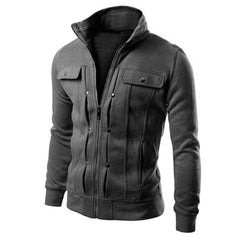 Voguable Fashion jackets for Men's casual sports warm sweatshirts men zip Button jacket long sleeve cardigans voguable