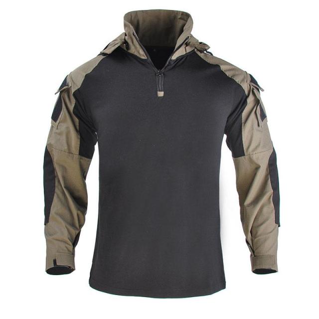 Voguable Outdoor Men's Hoody, Tactical Hunting Shirt Combat Uniform Camouflage Cool Hooded Long Sleeve Men's T-shirt Equipment voguable