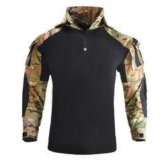 Voguable Outdoor Men's Hoody, Tactical Hunting Shirt Combat Uniform Camouflage Cool Hooded Long Sleeve Men's T-shirt Equipment voguable