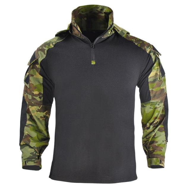Voguable Outdoor Men's Hoody, Tactical Hunting Shirt Combat Uniform Camouflage Cool Hooded Long Sleeve Men's T-shirt Equipment voguable