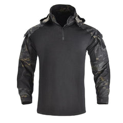Voguable Outdoor Men's Hoody, Tactical Hunting Shirt Combat Uniform Camouflage Cool Hooded Long Sleeve Men's T-shirt Equipment voguable